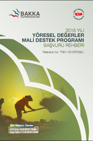 Batı Karadeniz Kalkınma Ajansı 2015 Yöresel Değerler MDP Başvuru Rehberi