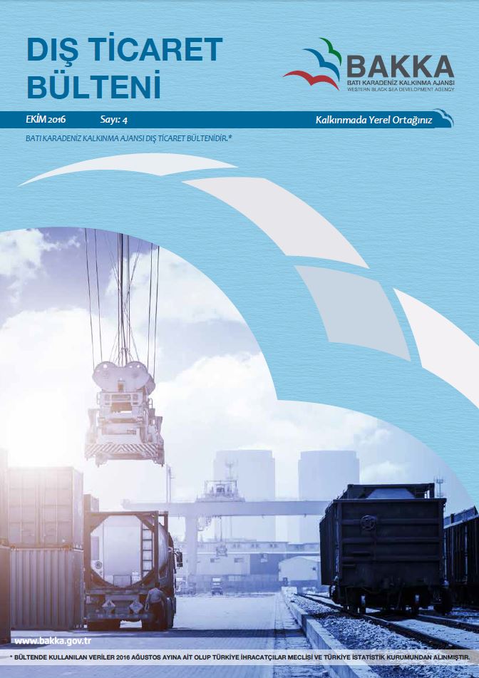 BAKKA 2016 Ağustos Ayı Dış Ticaret Bülteni