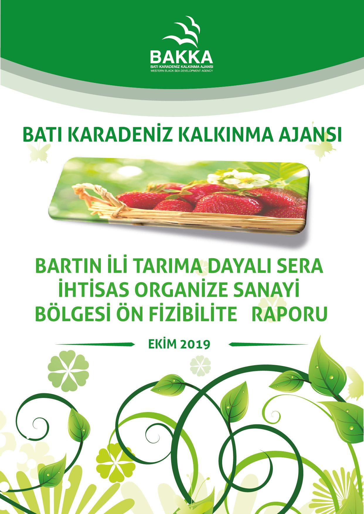 Bartın İli Tarıma Dayalı Sera İhtisas Organize Sanayi Bölgesi Ön Fizibilite Raporu