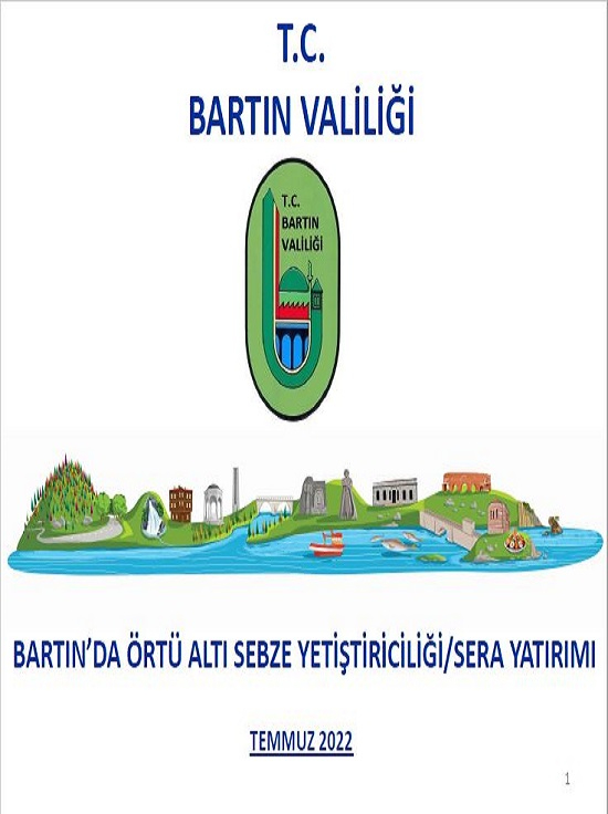 Bartın da Örtü Altı Sebze Yetiştiriciliği / Sera Yatırımı
